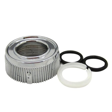 Dura Faucet SPOUT NUT AND RINGS REPLACEMENT KIT - CHROME POLISHED DF-RK510-CP